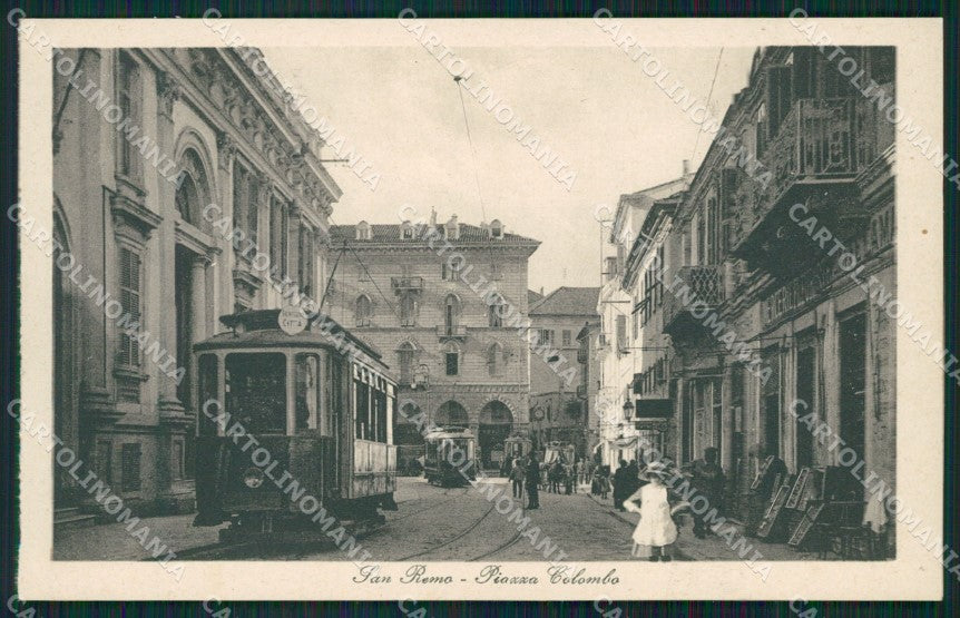Imperia San Remo Tram cartolina QZ7718 – fronte