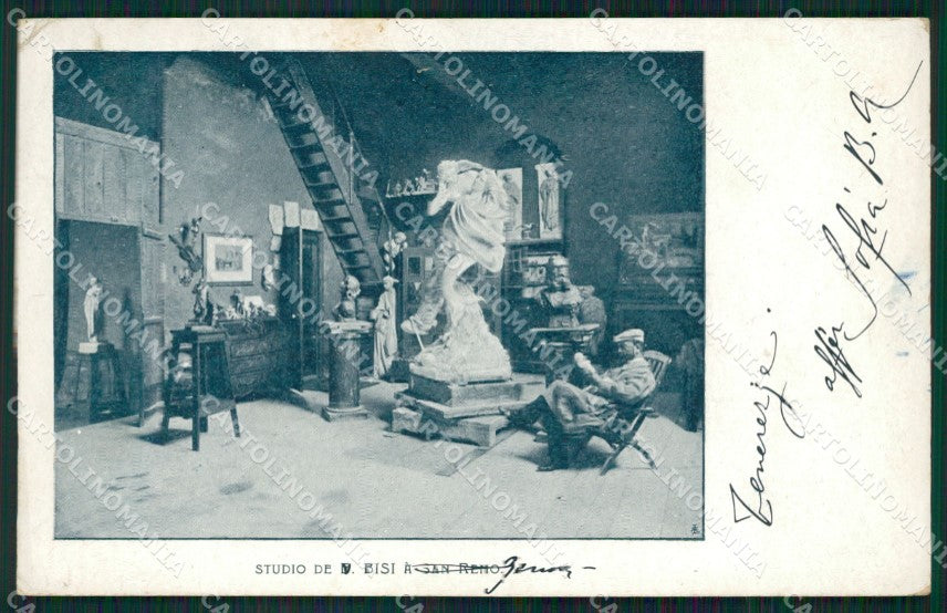 Imperia San Remo Studio de Bisi PIEGHINA cartolina QZ7719 – fronte