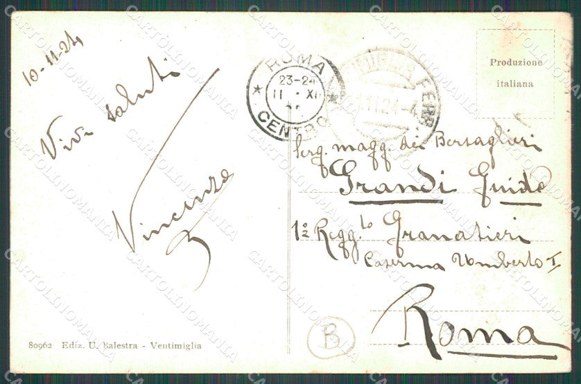 Imperia Ventimiglia ABRASA cartolina QZ7726 – retro