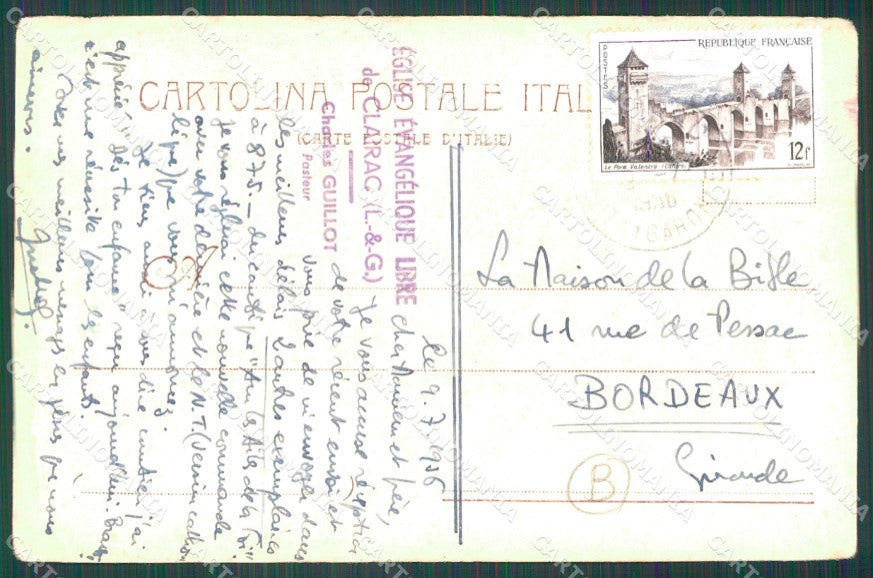 Imperia Ventimiglia Borgo Marina STRAPPINO PIEGHE cartolina QZ7729 – retro