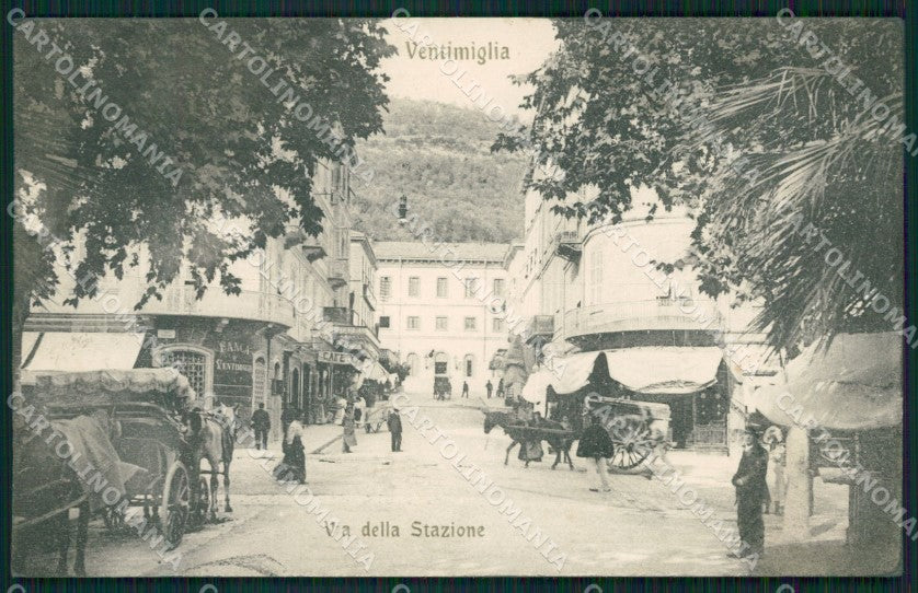 Imperia Ventimiglia Carrozze cartolina QZ7743 – fronte