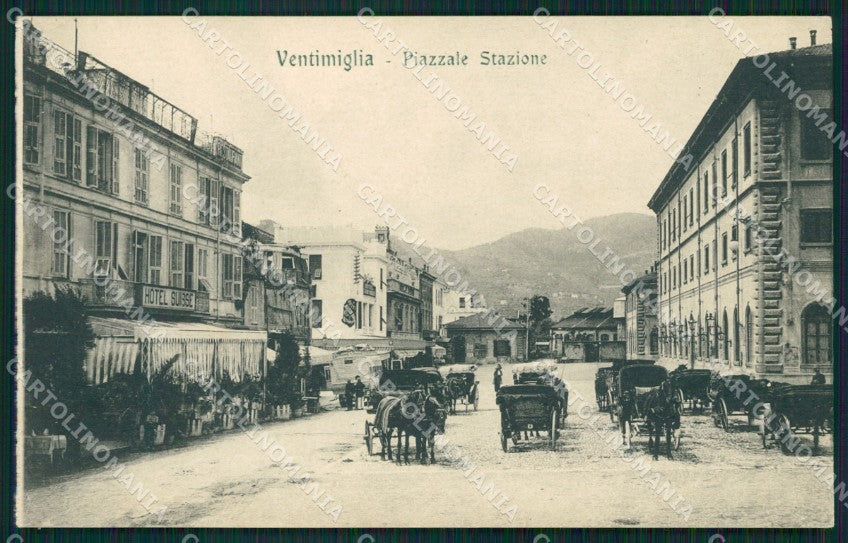 Imperia Ventimiglia Carrozze cartolina QZ7744 – fronte