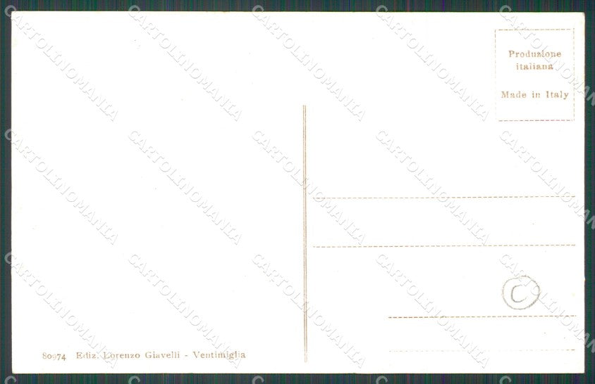 Imperia Ventimiglia Auto cartolina QZ7758 – retro
