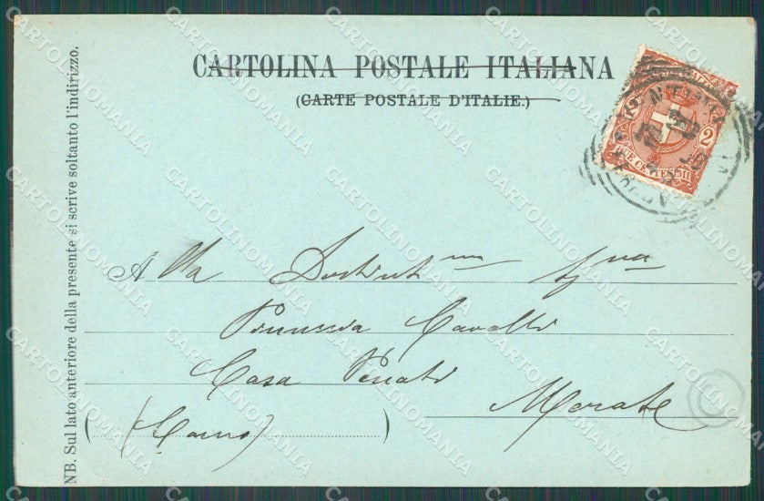 Imperia Ventimiglia Chiaro di Luna ANGOLINO SCOLLATO cartolina QZ7762 – retro