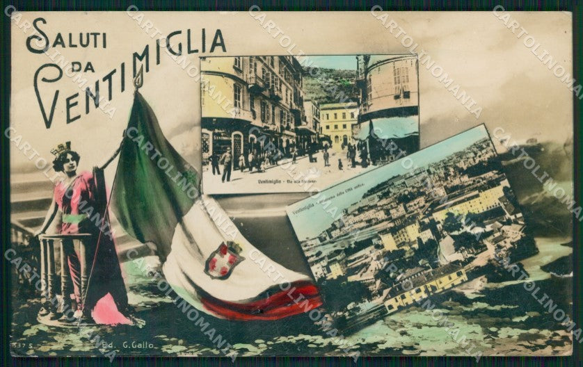 Imperia Ventimiglia Saluti da STRAPPINO ABRASA Foto cartolina QZ7763 – fronte