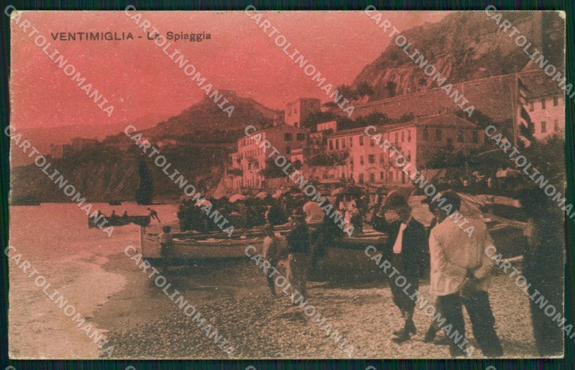 Imperia Ventimiglia Barche PIEGHINA cartolina QZ7767 – fronte