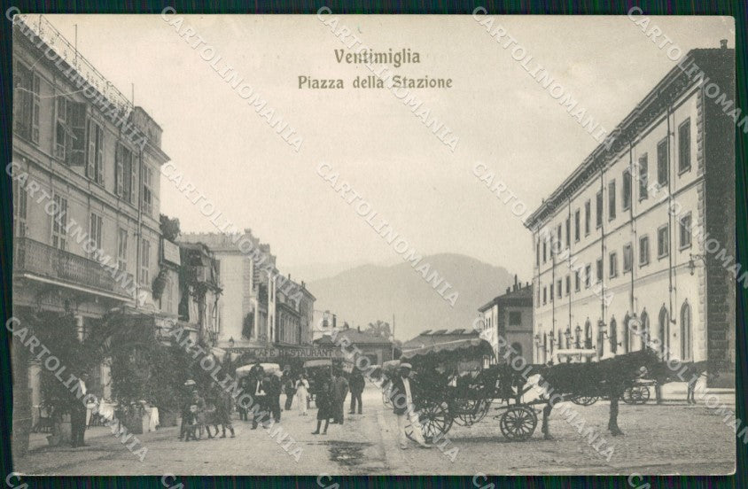 Imperia Ventimiglia Carrozze cartolina QZ7769 – fronte
