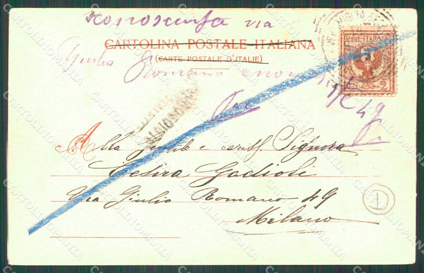 Imperia Ventimiglia Tram PIEGHINA cartolina QZ7771 – retro