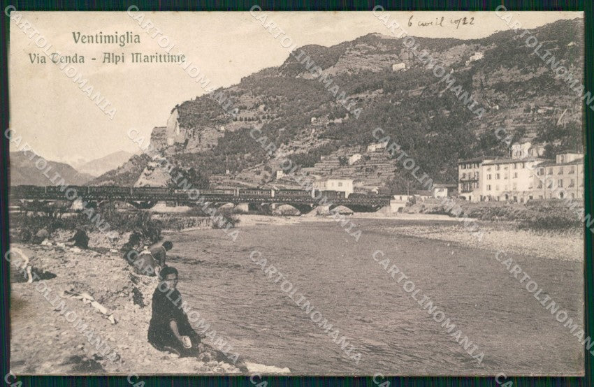 Imperia Ventimiglia Treno cartolina QZ7780 – fronte