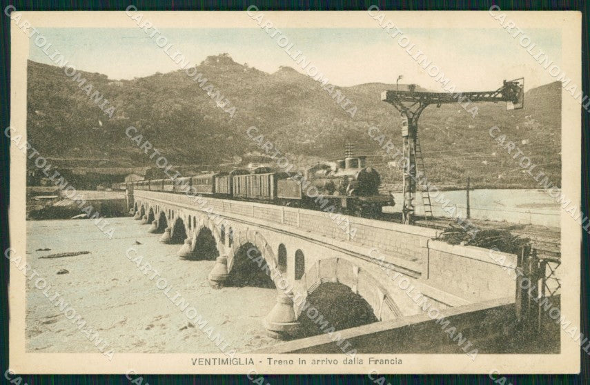 Imperia Ventimiglia Treno cartolina QZ7798 – fronte
