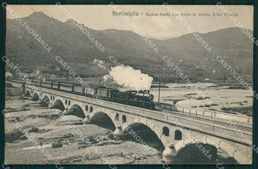 Imperia Ventimiglia Treno cartolina QZ7801 – fronte