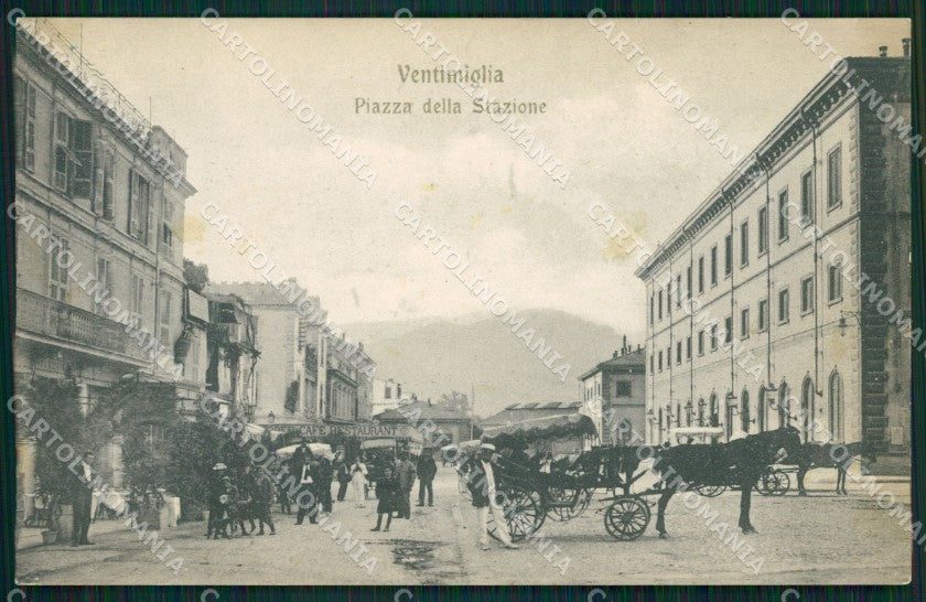 Imperia Ventimiglia Carrozze cartolina QZ7802 – fronte