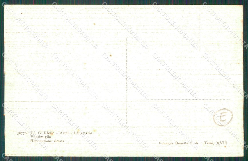 Imperia Ventimiglia Mercato dei Fiori cartolina QZ7803 – retro