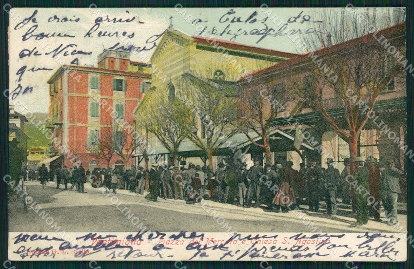 Imperia Ventimiglia Mercato STRAPPINO cartolina QZ7806 – fronte