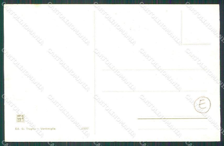 Imperia Ventimiglia Forte San Paolo Militari cartolina QZ7810 – retro