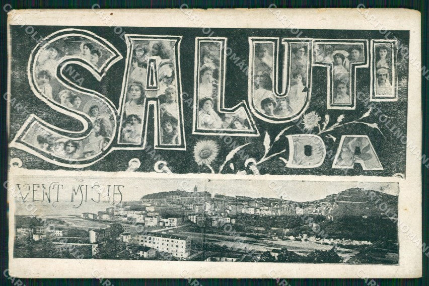 Imperia Ventimiglia Saluti da STRAPPINO cartolina QZ7812 – fronte
