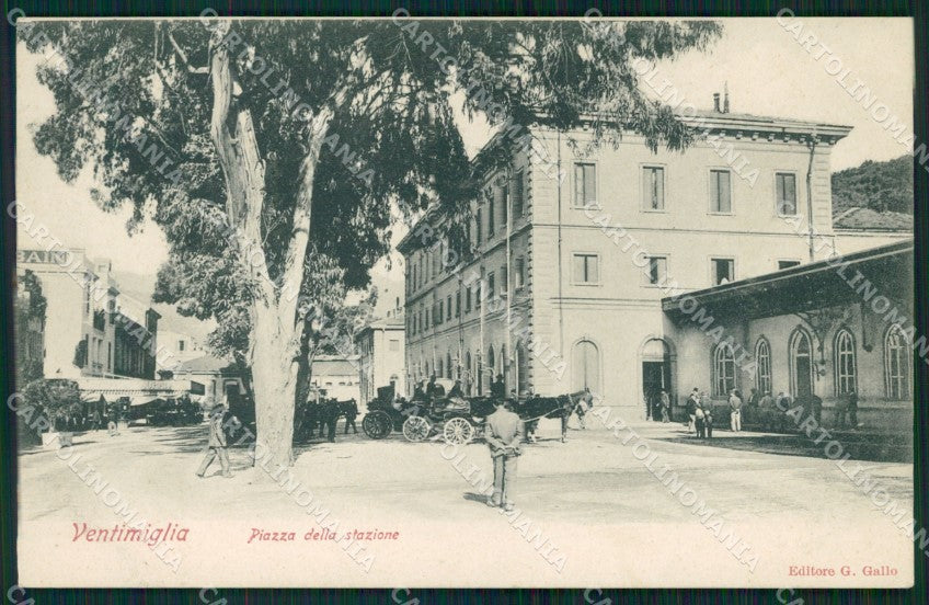 Imperia Ventimiglia Stazione Carrozze cartolina QZ7822 – fronte