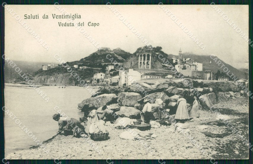 Imperia Ventimiglia Lavandaie cartolina QZ7838 – fronte