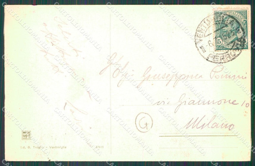Imperia Ventimiglia Cavo Marina Lavandaie cartolina QZ7843 – retro