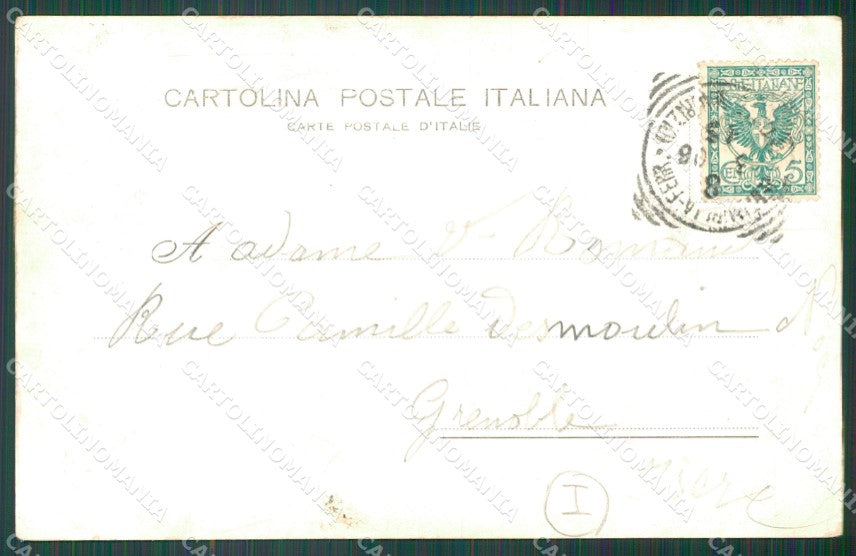 Imperia Ventimiglia Tram PIEGHINA ABRASA cartolina QZ7853 – retro