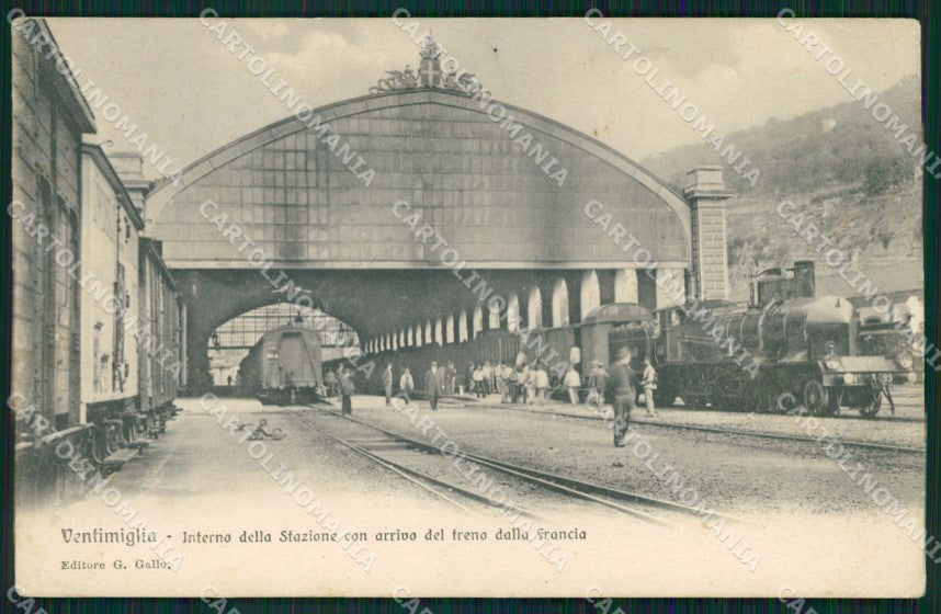 Imperia Ventimiglia Stazione Treno STRAPPINO cartolina QZ7857 – fronte