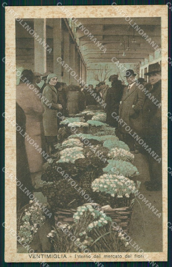 Imperia Ventimiglia Mercato dei Fiori cartolina QZ7858 – fronte