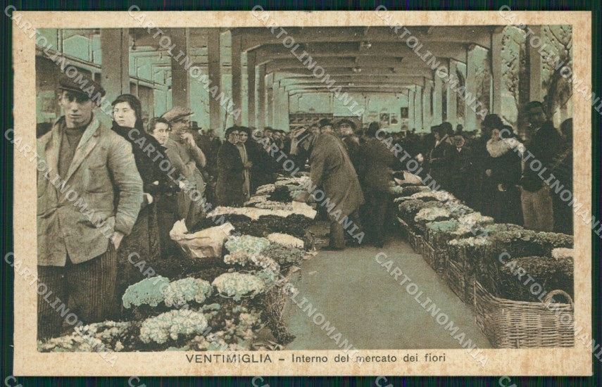Imperia Ventimiglia Mercato dei Fiori cartolina QZ7859 – fronte