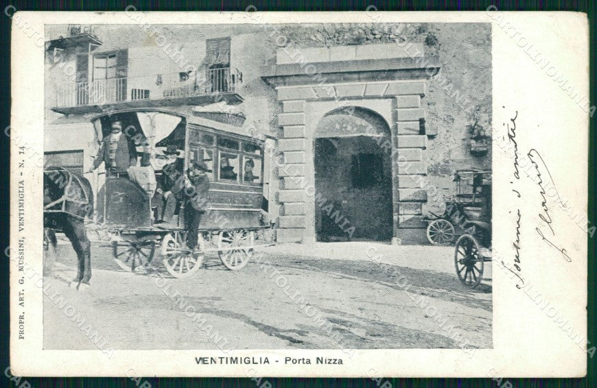 Imperia Ventimiglia Diligenza cartolina QZ7863 – fronte