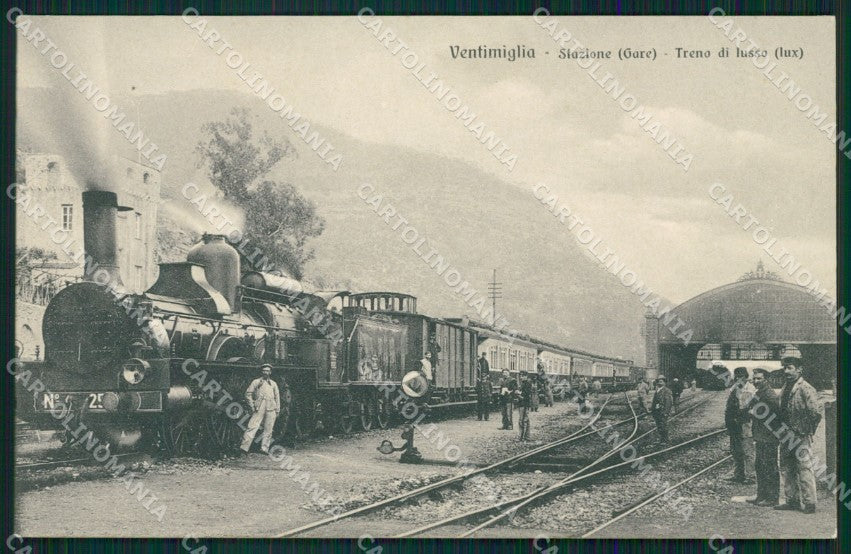 Imperia Ventimiglia Stazione Treno cartolina QZ7865 – fronte