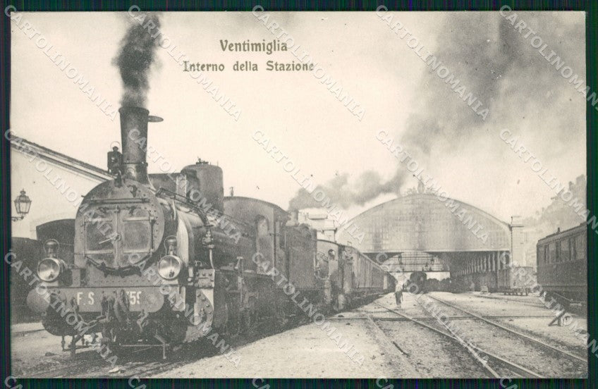 Imperia Ventimiglia Stazione Treno cartolina QZ7867 – fronte