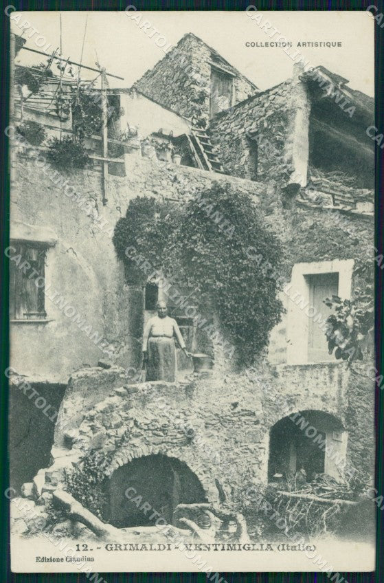 Imperia Ventimiglia Grimaldi PIEGHE cartolina QZ7869 – fronte