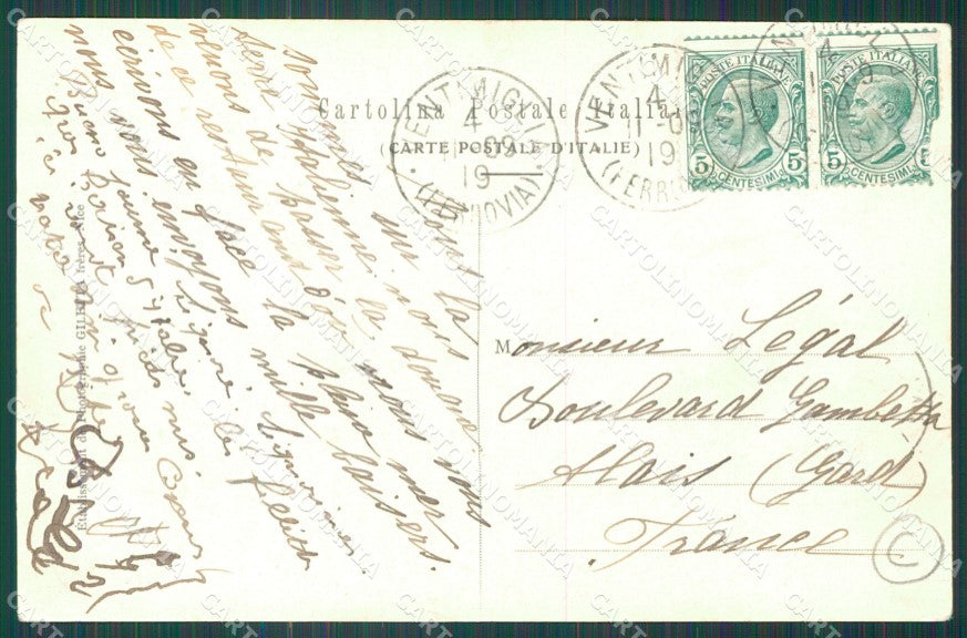 Imperia Ventimiglia Grimaldi cartolina QZ7873 – retro