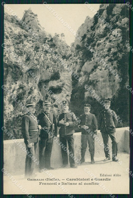 Imperia Ventimiglia Grimaldi Carabinieri cartolina QZ7876 – fronte