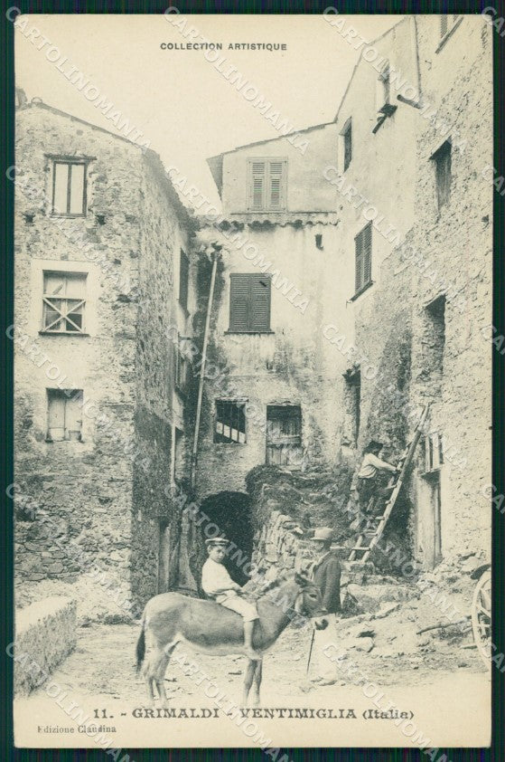 Imperia Ventimiglia Grimaldi Asino cartolina QZ7889 – fronte