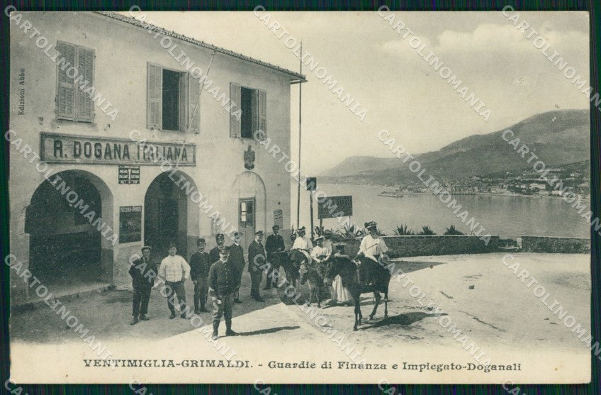 Imperia Ventimiglia Grimaldi Dogana Italiana GdF cartolina QZ7895 – fronte