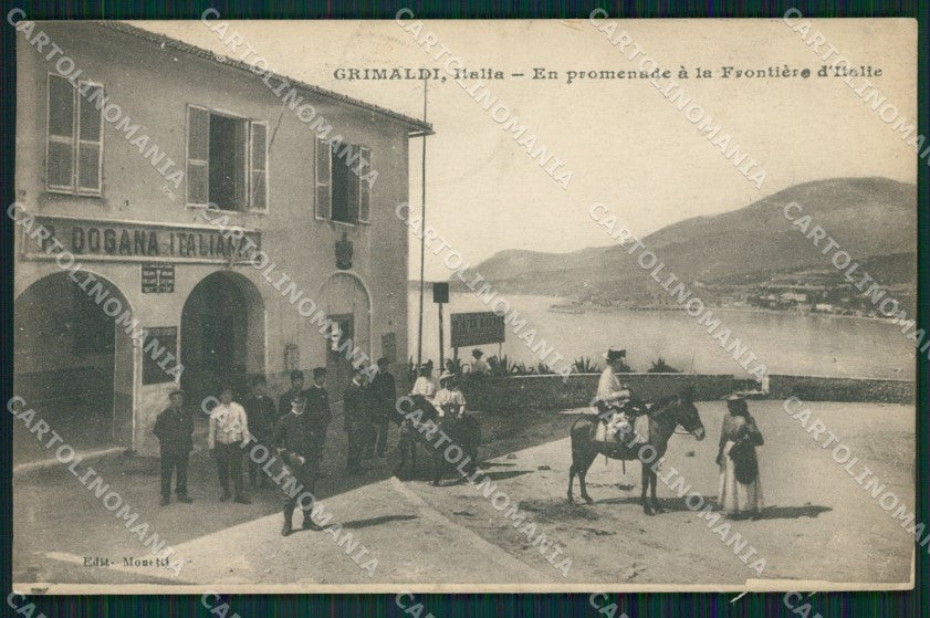 Imperia Ventimiglia Grimaldi Dogana Italiana Asini STRAPPINO cartolina QZ7898 – fronte
