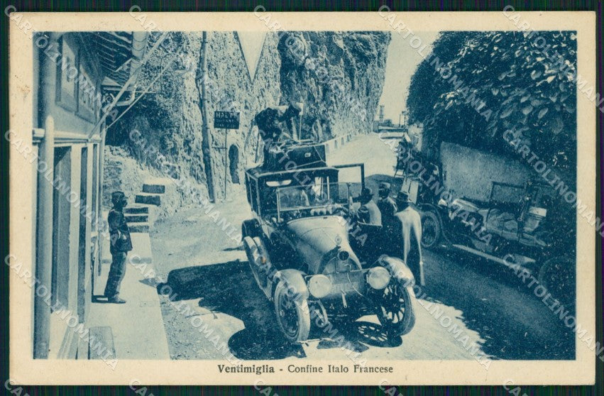 Imperia Ventimiglia Confine Italo Francese Auto cartolina QZ7905 – fronte