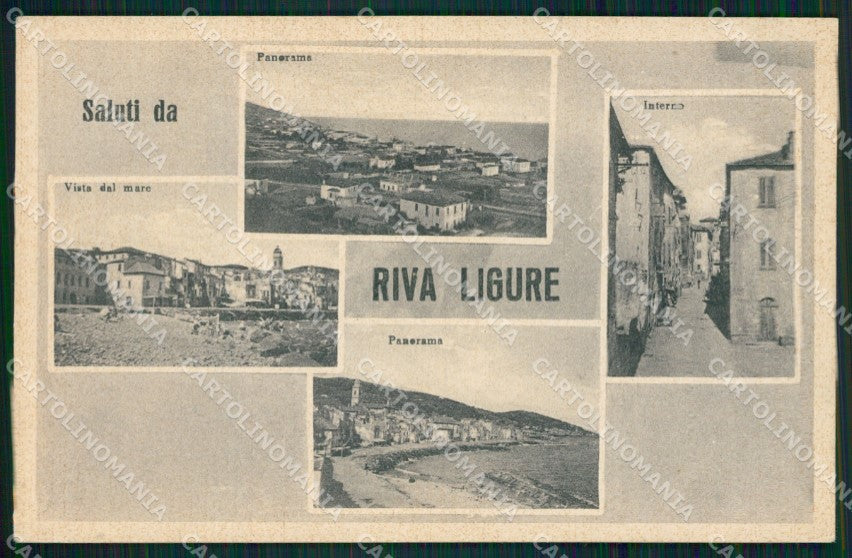 Imperia Riva Ligure Saluti da cartolina QZ7909 – fronte
