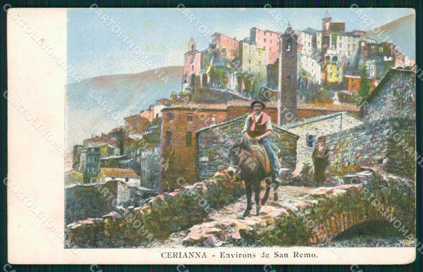 Imperia Ceriana Asino cartolina QZ7925 – fronte