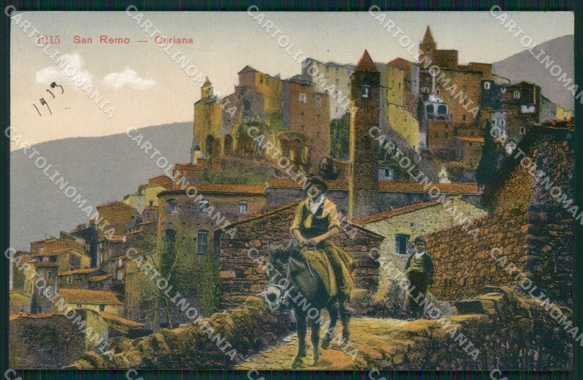 Imperia Ceriana Asino cartolina QZ7926 – fronte