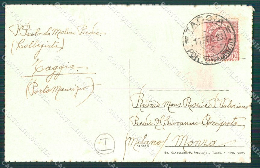 Imperia Taggia cartolina QZ7946 – retro