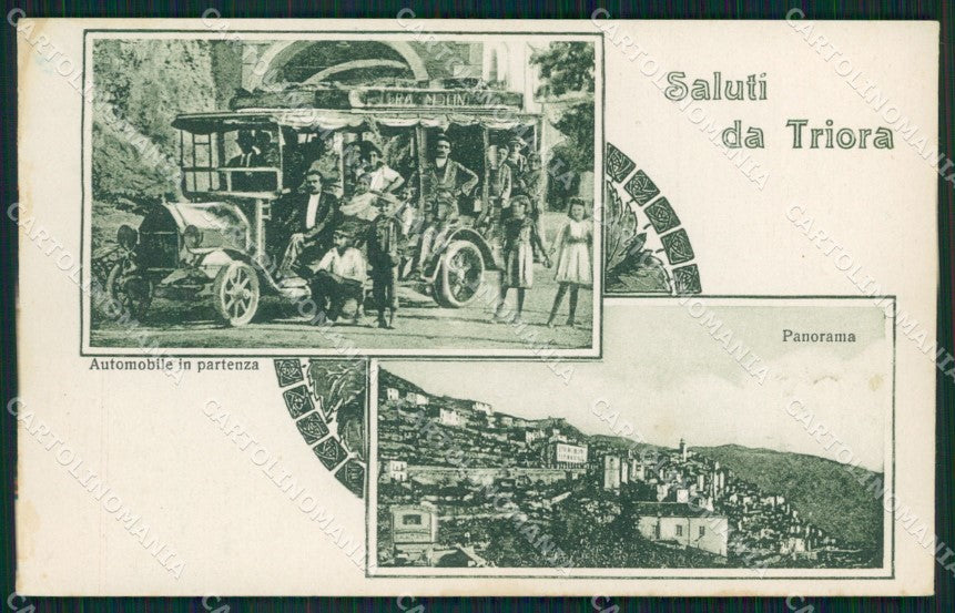 Imperia Triora Saluti da Corriera cartolina QZ7951 – fronte