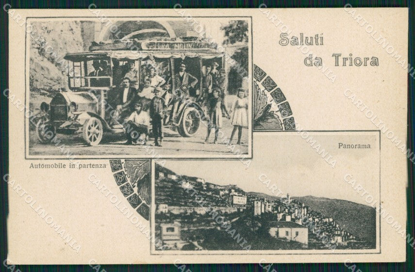 Imperia Triora Saluti da Corriera cartolina QZ7952 – fronte