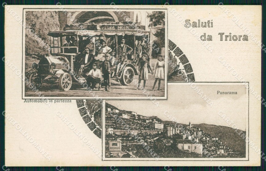 Imperia Triora Saluti da Corriera cartolina QZ7953 – fronte