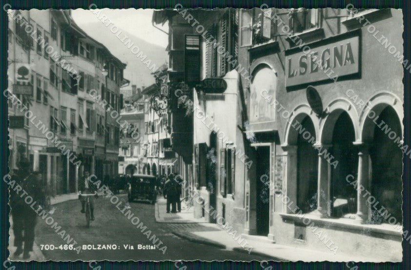 Bolzano Città Auto TRACCE UMIDO Foto cartolina QZ7968 – fronte
