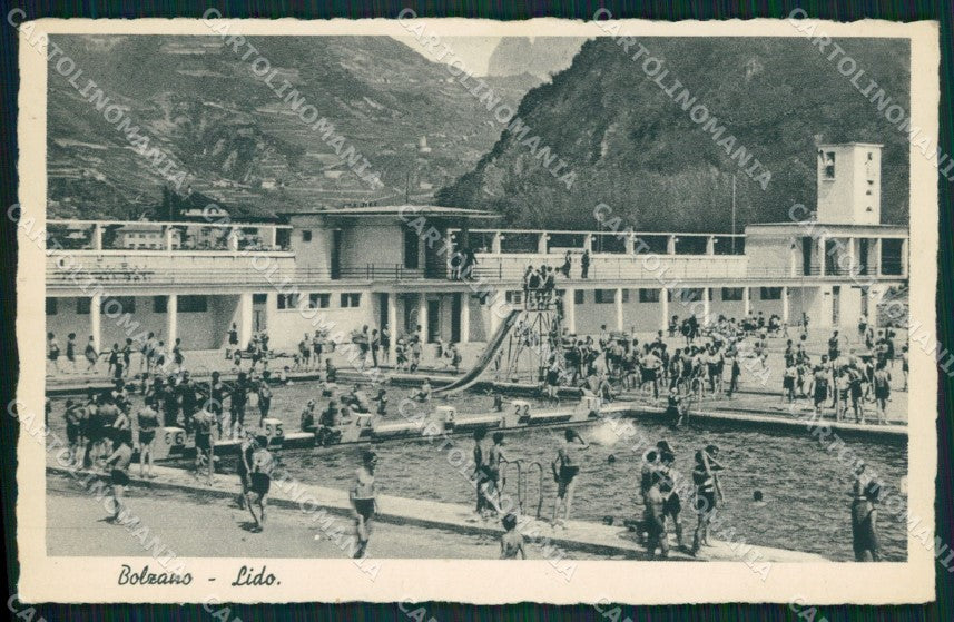 Bolzano Città Lido di Piscina cartolina QZ7972 – fronte