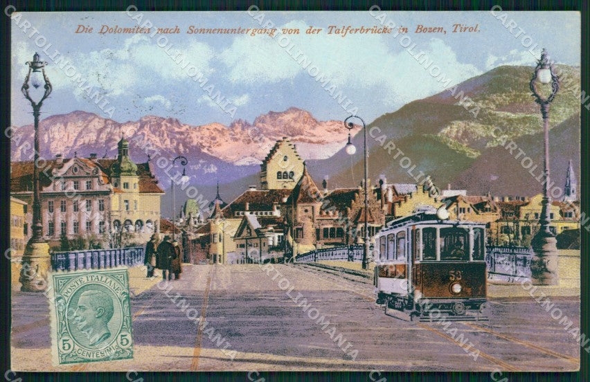 Bolzano Città Tram cartolina QZ7982 – fronte