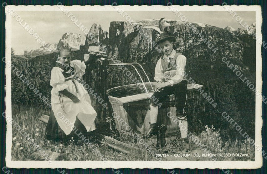 Bolzano Renon Costumi Foto cartolina QZ8011 – fronte