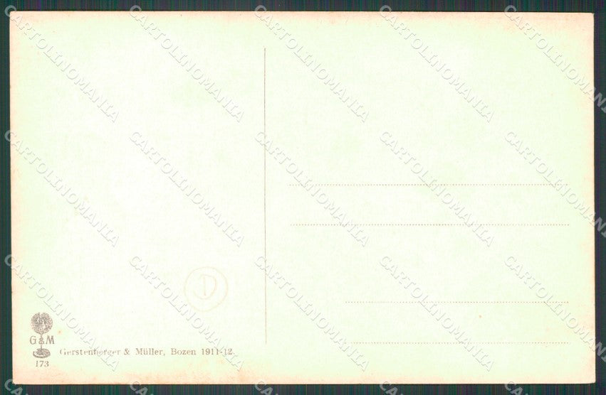 Bolzano Renon Buoi cartolina QZ8012 – retro
