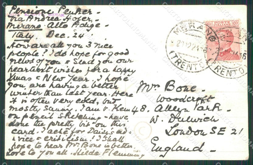 Bolzano Merano Foto cartolina QZ8035 – retro